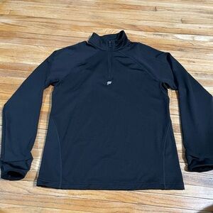 Fabletics Men's Black Lightweight Quarter-Zip Pullover Size Medium